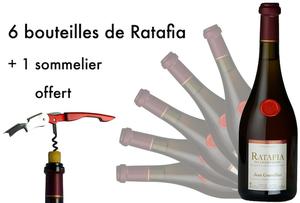 6 bouteilles de Ratafia et 1 sommelier offert
