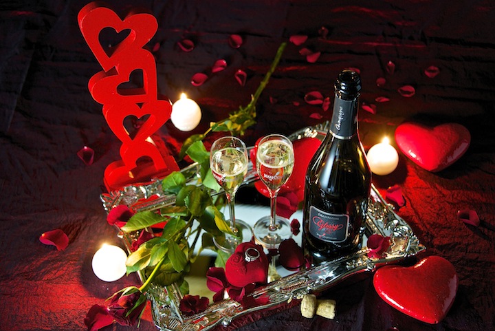 vente champagne amour