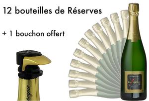 12 bouteilles Champagne Réserve + cadeau